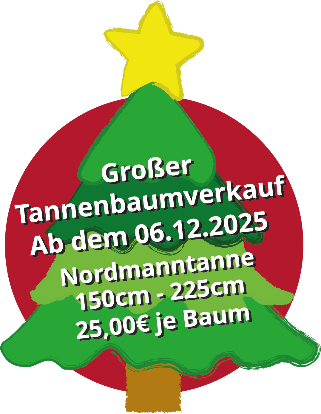 Großer Tannenbaumverkauf 2025